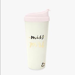 NWOT KATE SPADE TUMBLER MISS TO MRS